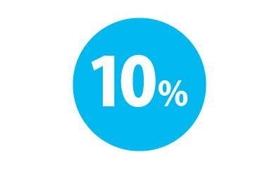10%